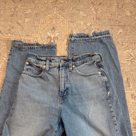 Madewell The Perfect Vintage Wide-Leg Jean - Raw hem - Size 27 - Enmore wash - Picture 5 of 7